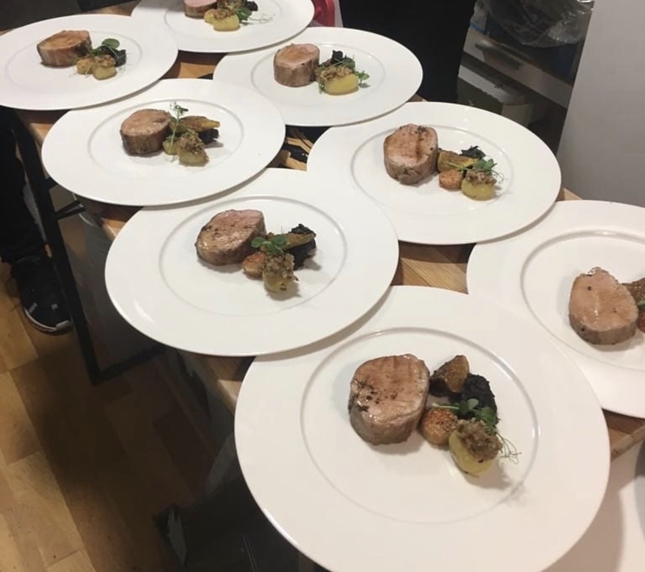 Prato principal emplatado